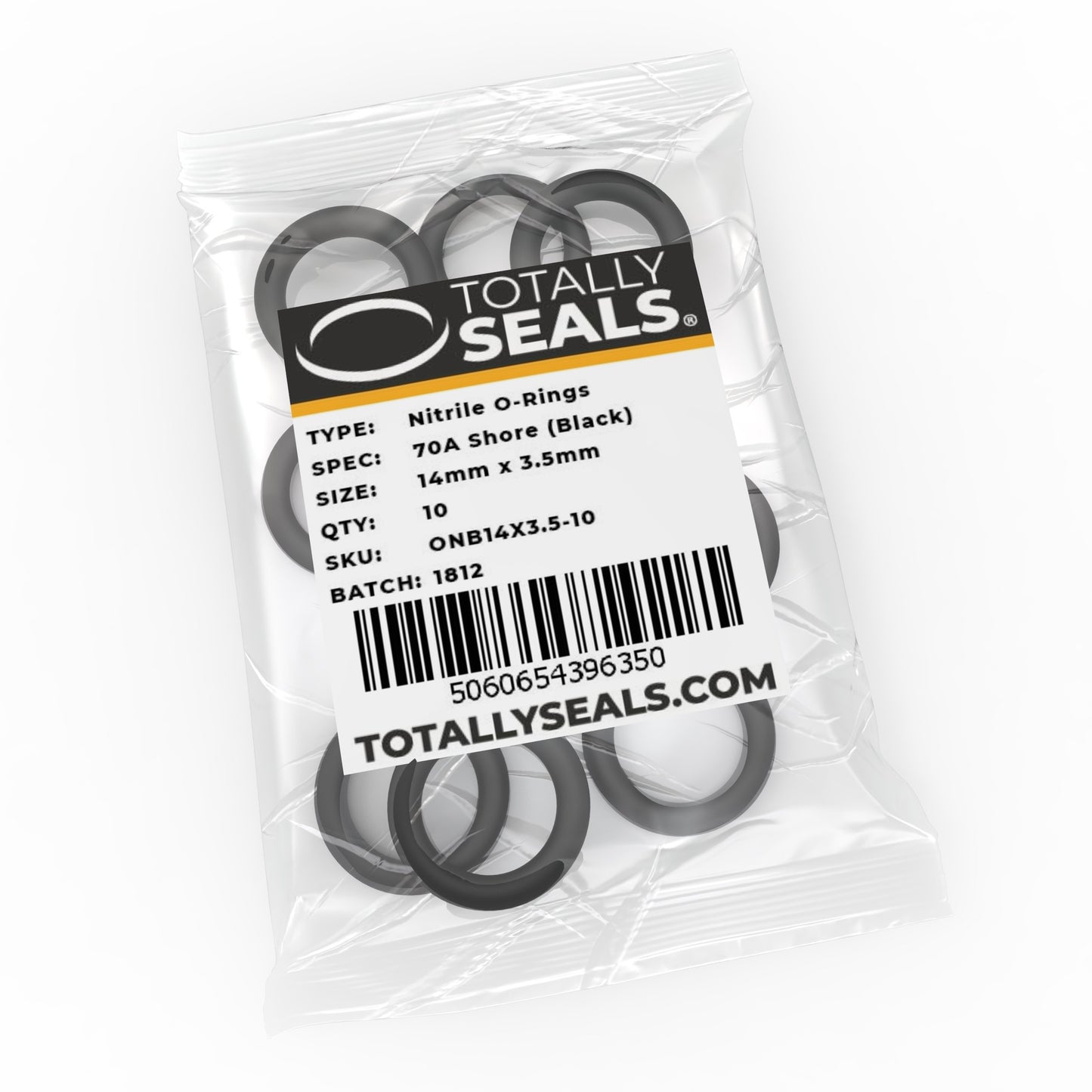 14mm x 3.5mm (21mm OD) Nitrile O-Rings - Totally Seals®