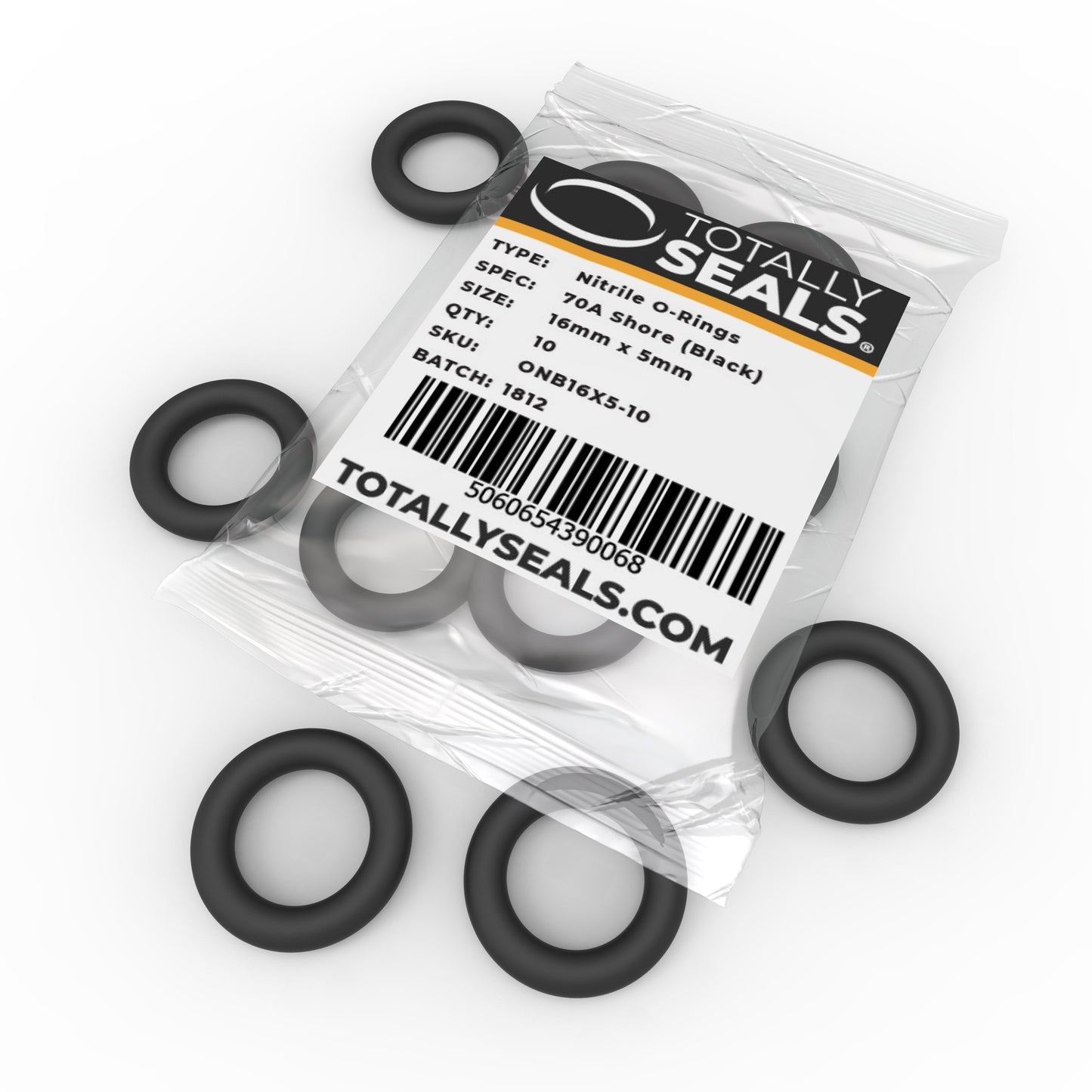 16mm x 5mm (26mm OD) Nitrile O-Rings - Totally Seals®