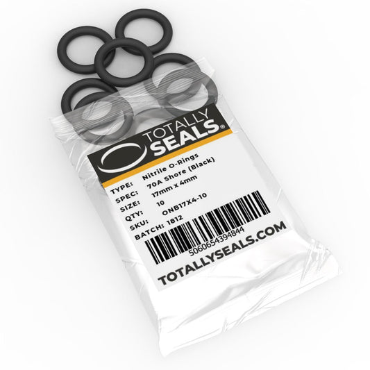 17mm x 4mm (25mm OD) Nitrile O-Rings - Totally Seals®