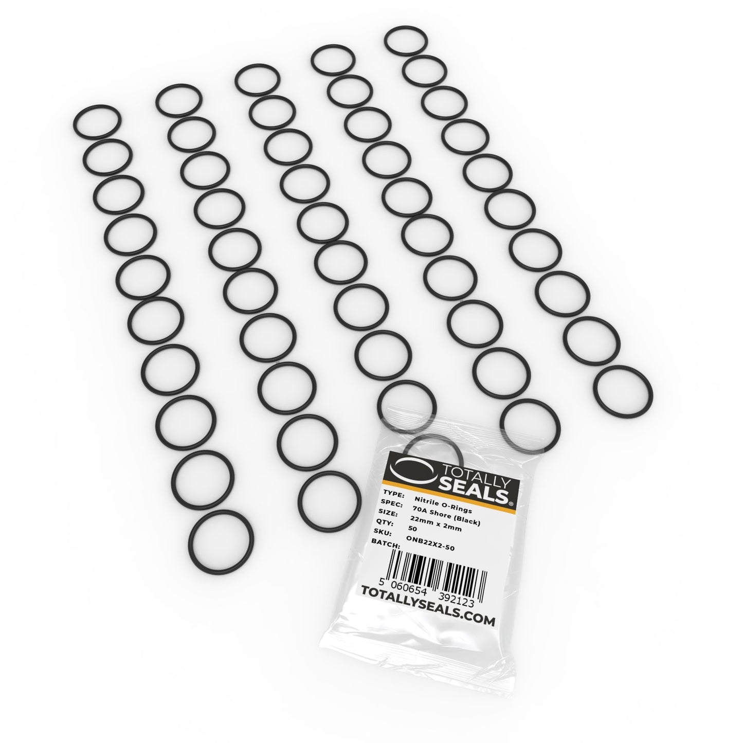 22mm x 2.5mm (27mm OD) Nitrile O-Rings - Totally Seals®