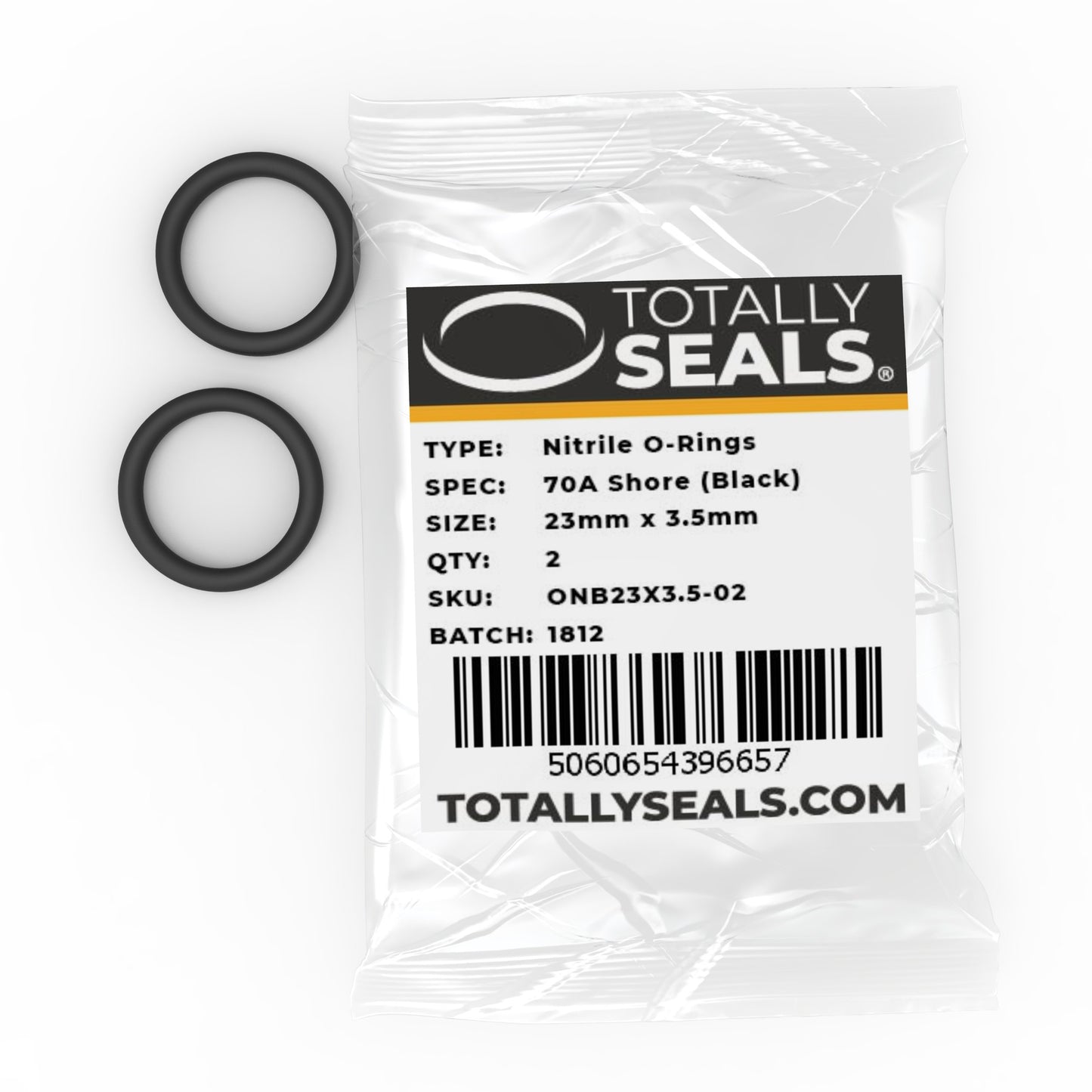 23mm x 3.5mm (30mm OD) Nitrile O-Rings - Totally Seals®
