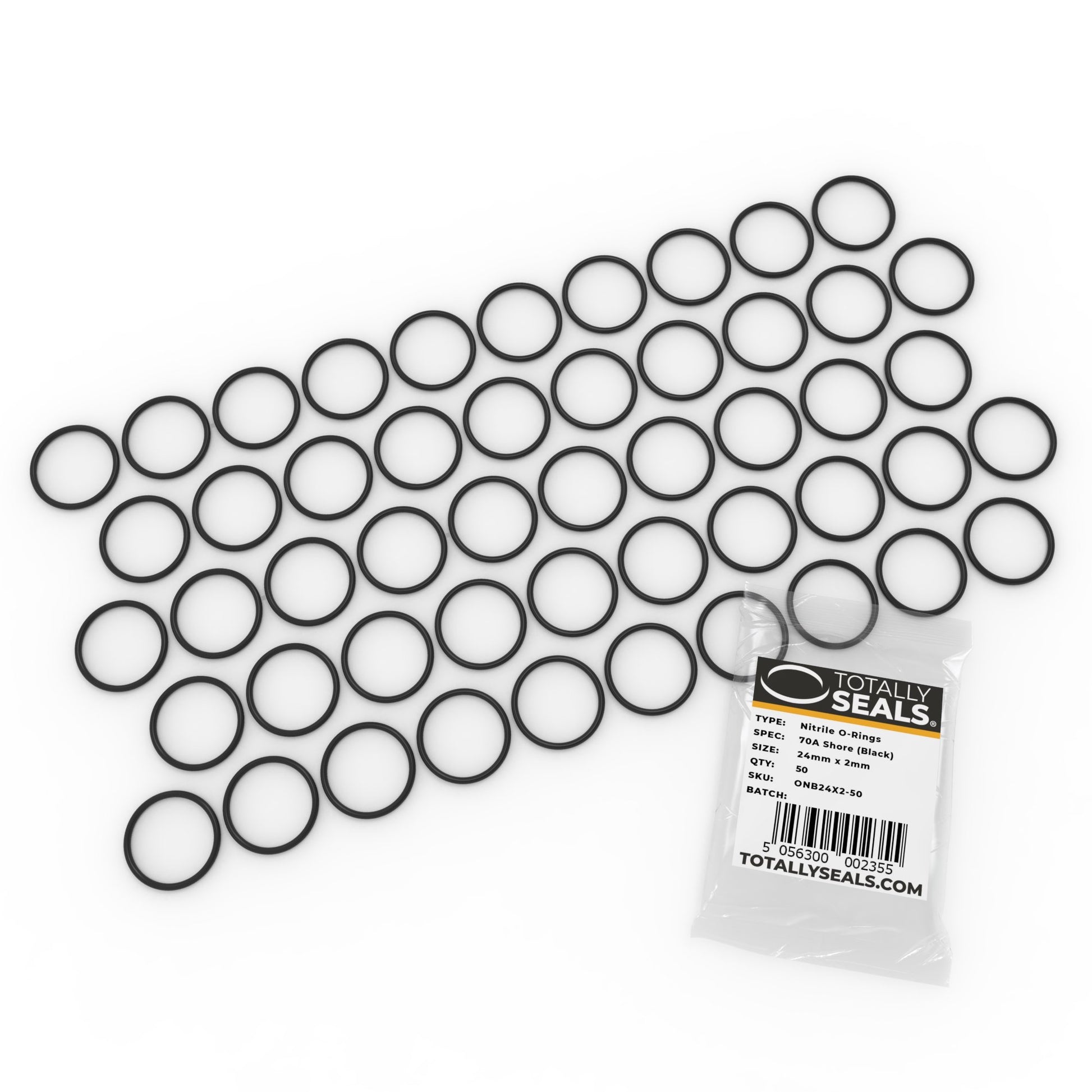24mm x 2.5mm (29mm OD) Nitrile O-Rings - Totally Seals®