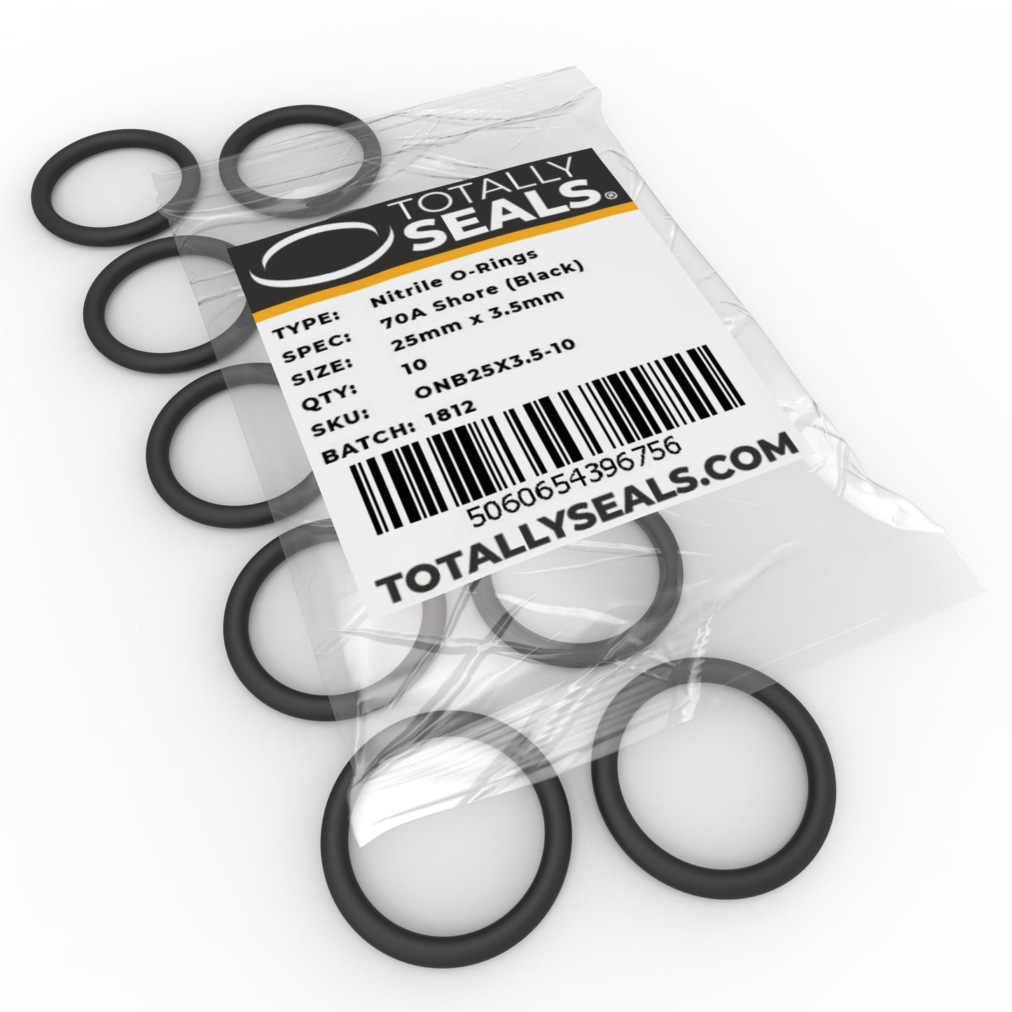 25mm x 3.5mm (32mm OD) Nitrile O-Rings - Totally Seals®