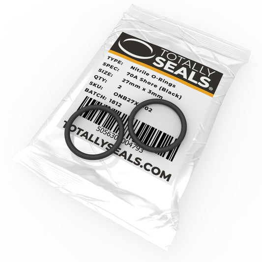27mm x 3mm (33mm OD) Nitrile O-Rings - Totally Seals®