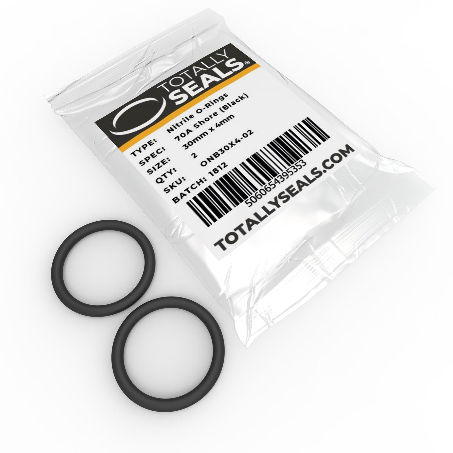 30mm x 4mm (38mm OD) Nitrile O-Rings - Totally Seals®