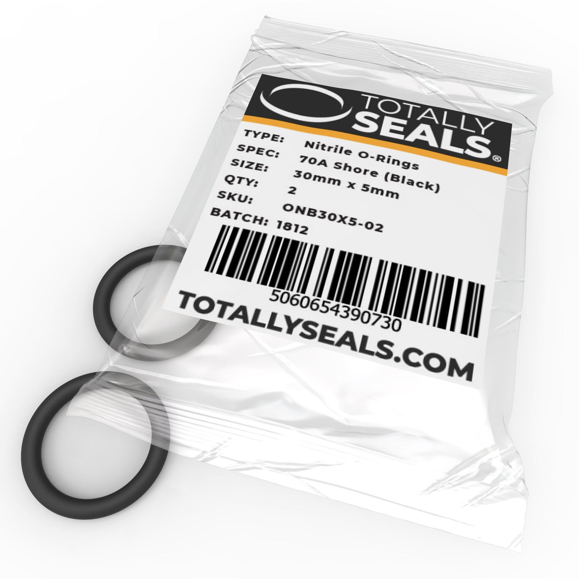 30mm x 5mm (40mm OD) Nitrile O-Rings - Totally Seals®