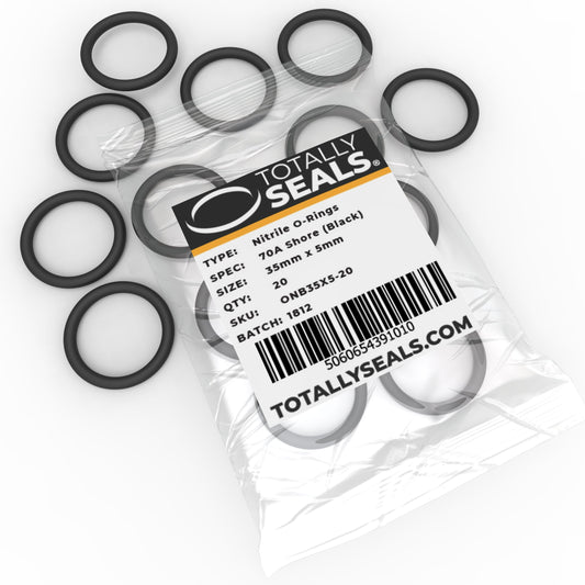 35mm x 5mm (45mm OD) Nitrile O-Rings - Totally Seals®