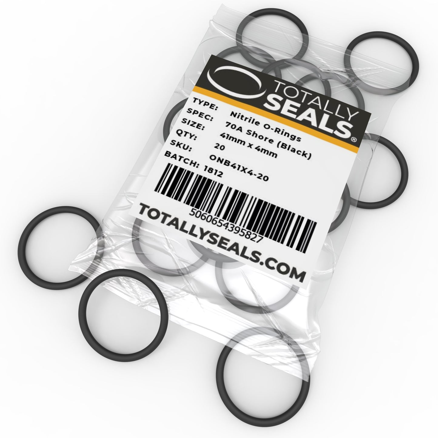 41mm x 4mm (49mm OD) Nitrile O-Rings - Totally Seals®
