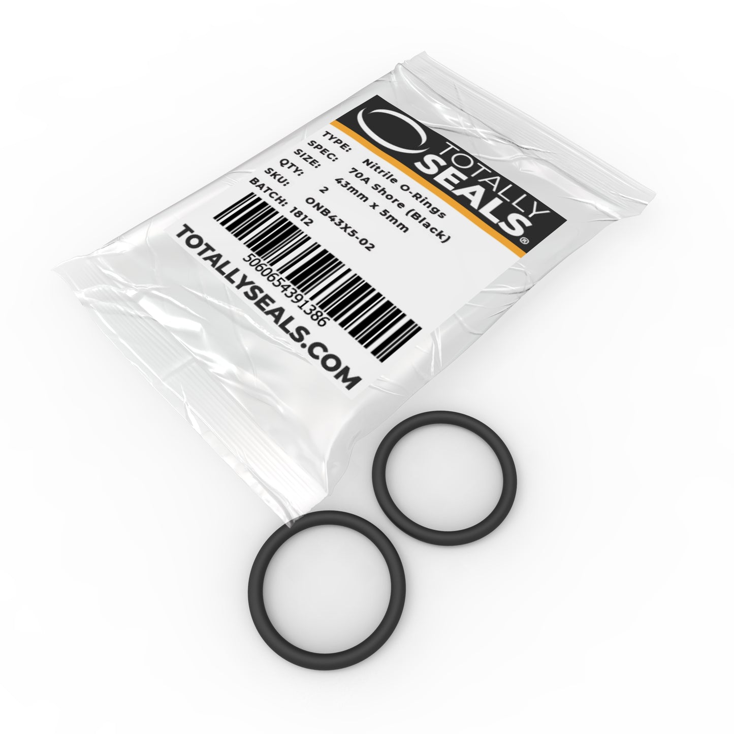 43mm x 5mm (53mm OD) Nitrile O-Rings - Totally Seals®