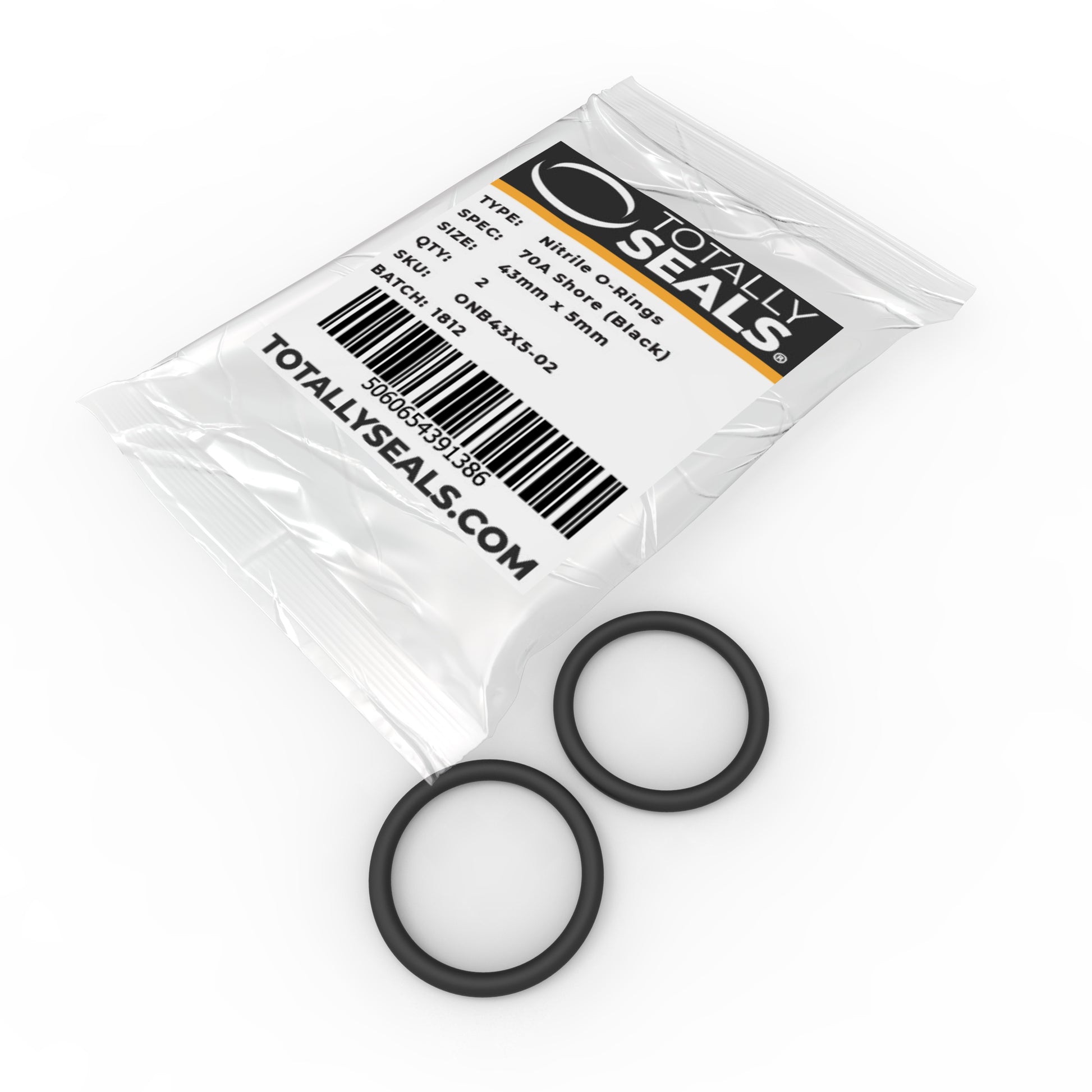 43mm x 5mm (53mm OD) Nitrile O-Rings - Totally Seals®
