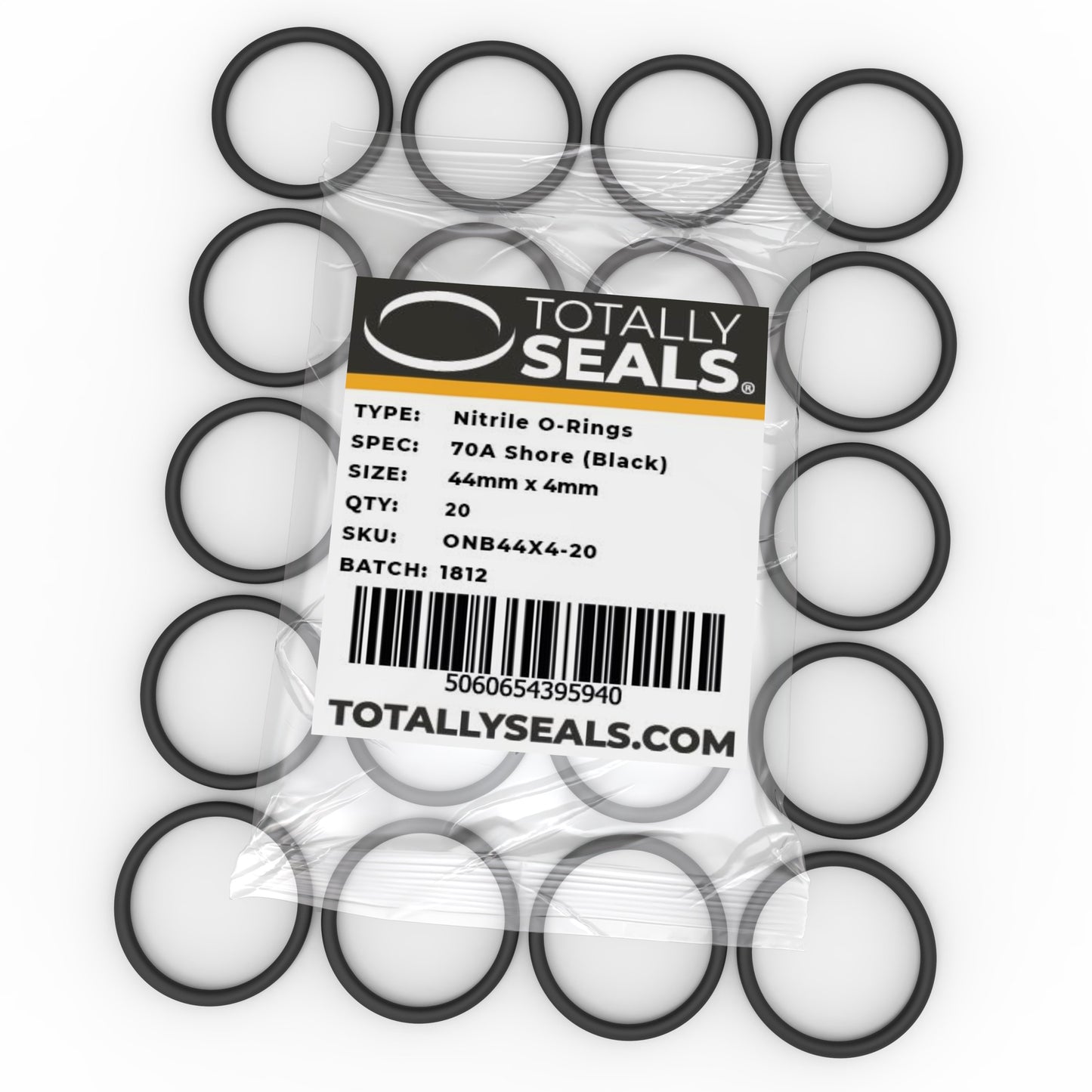 44mm x 4mm (52mm OD) Nitrile O-Rings - Totally Seals®