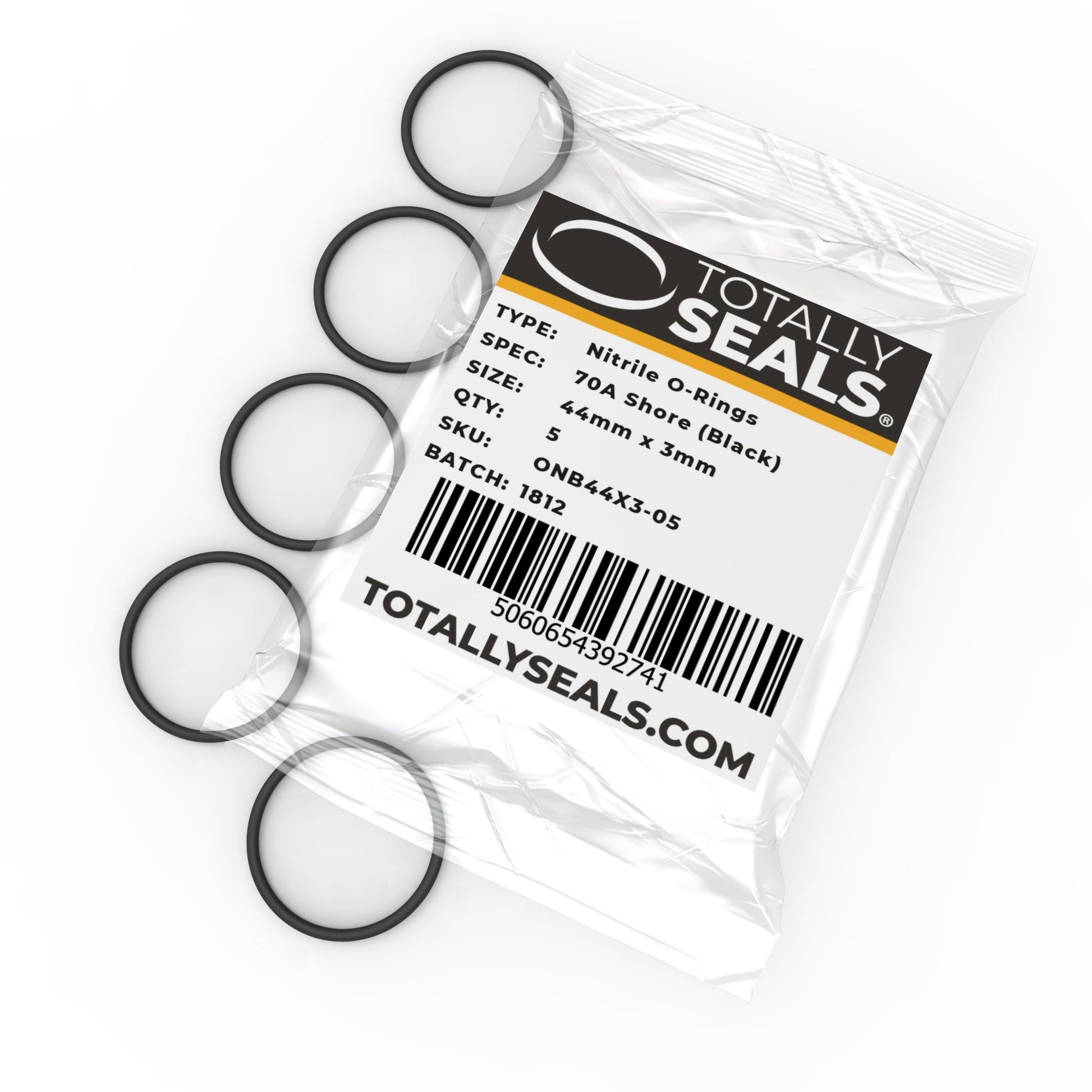 44mm x 3mm (50mm OD) Nitrile O-Rings - Totally Seals®