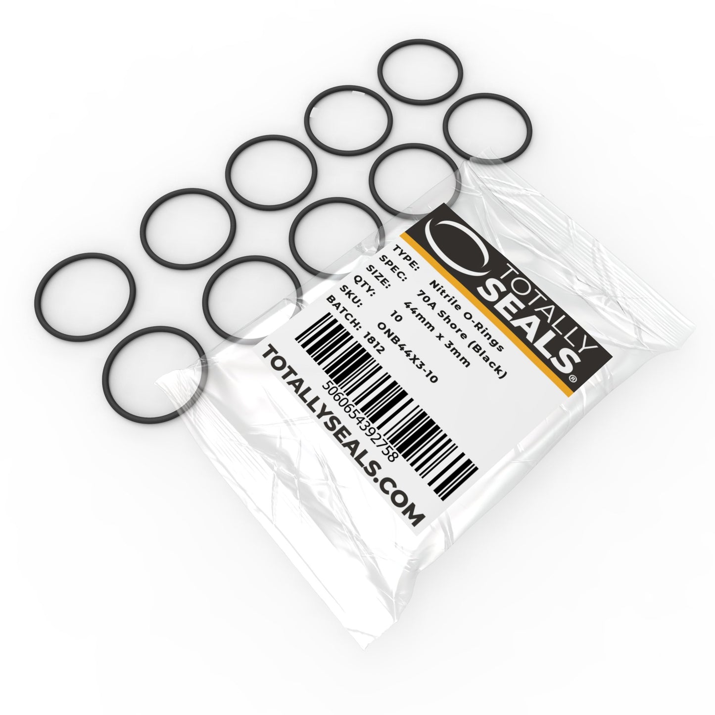 44mm x 3mm (50mm OD) Nitrile O-Rings - Totally Seals®