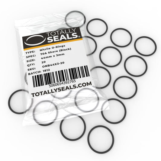 44mm x 3mm (50mm OD) Nitrile O-Rings - Totally Seals®