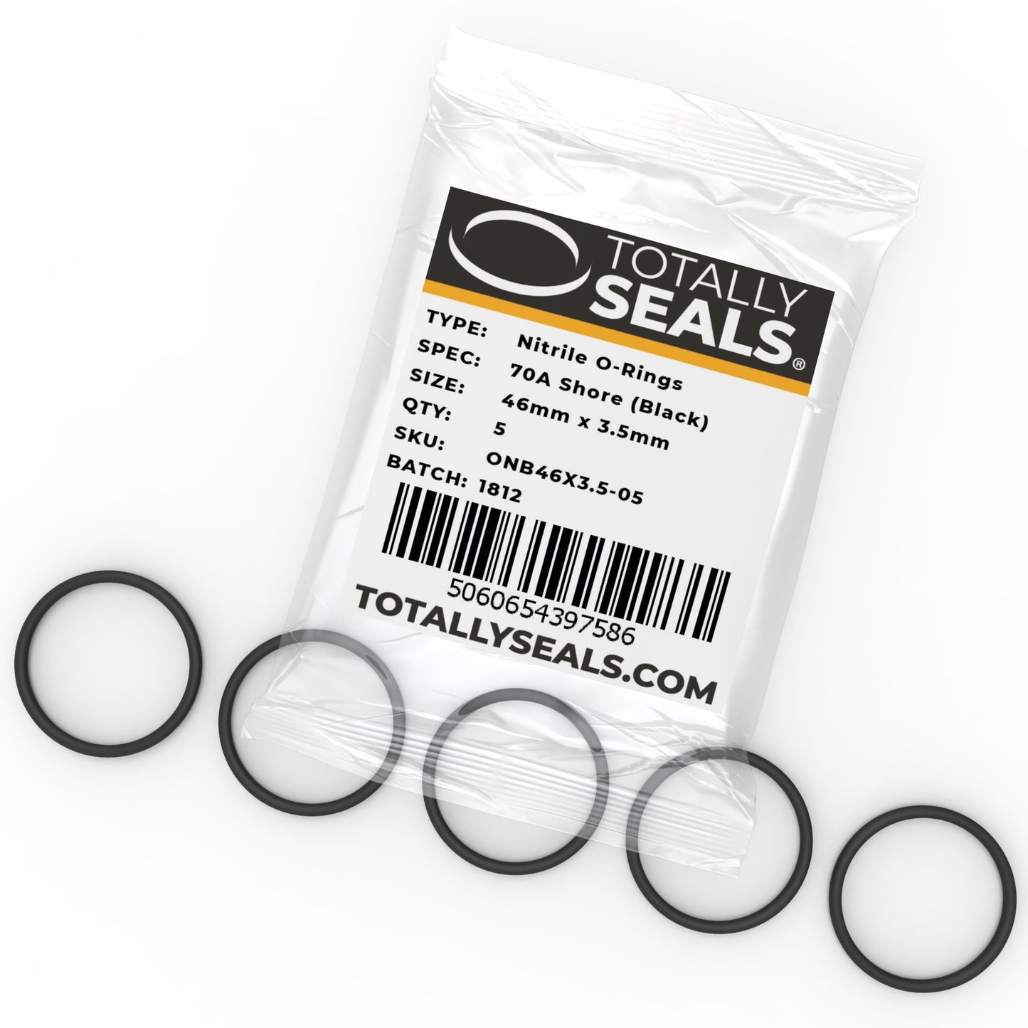 46mm x 3.5mm (53mm OD) Nitrile O-Rings - Totally Seals®