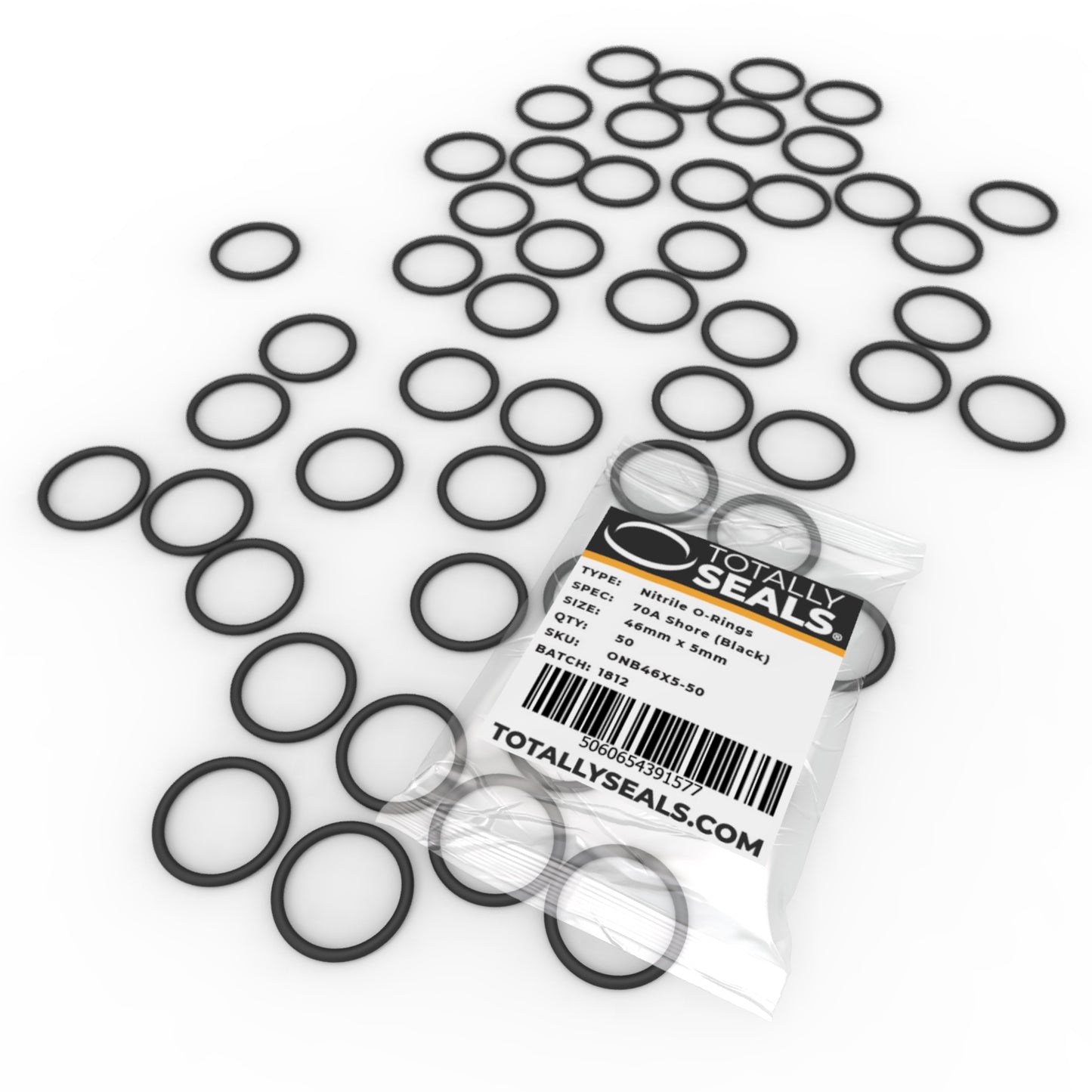 46mm x 5mm (56mm OD) Nitrile O-Rings - Totally Seals®