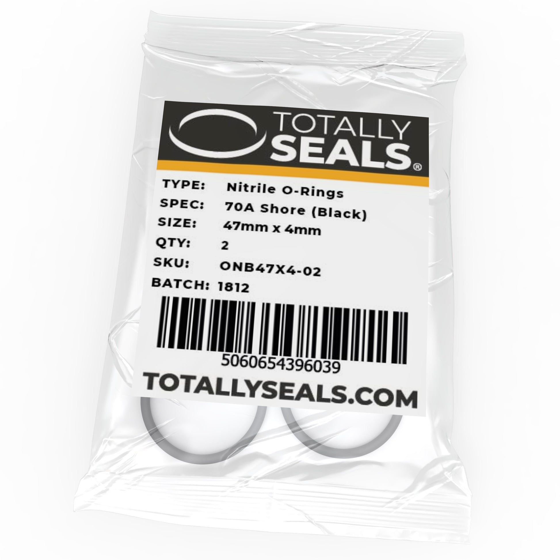 47mm x 4mm (55mm OD) Nitrile O-Rings - Totally Seals®