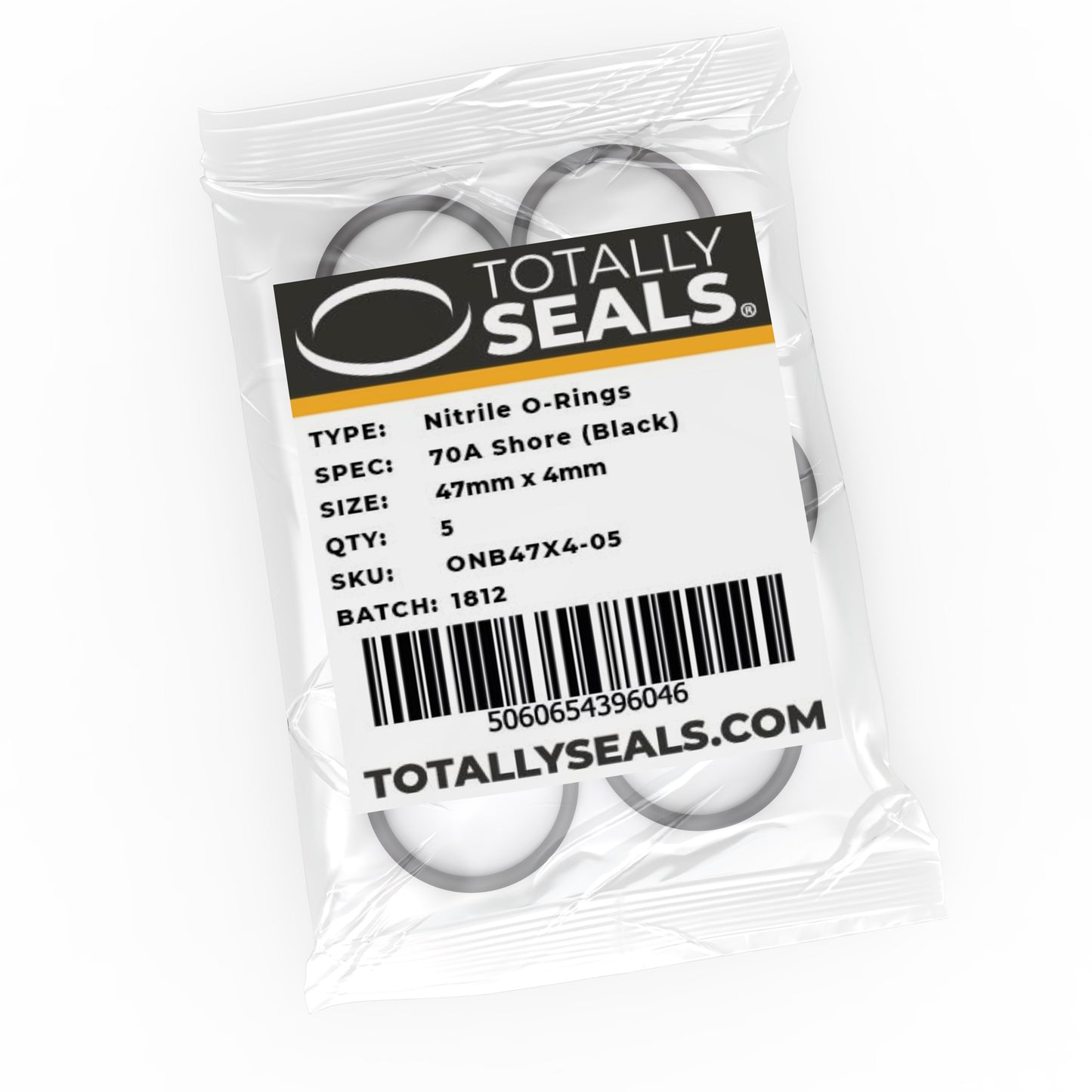 47mm x 4mm (55mm OD) Nitrile O-Rings - Totally Seals®