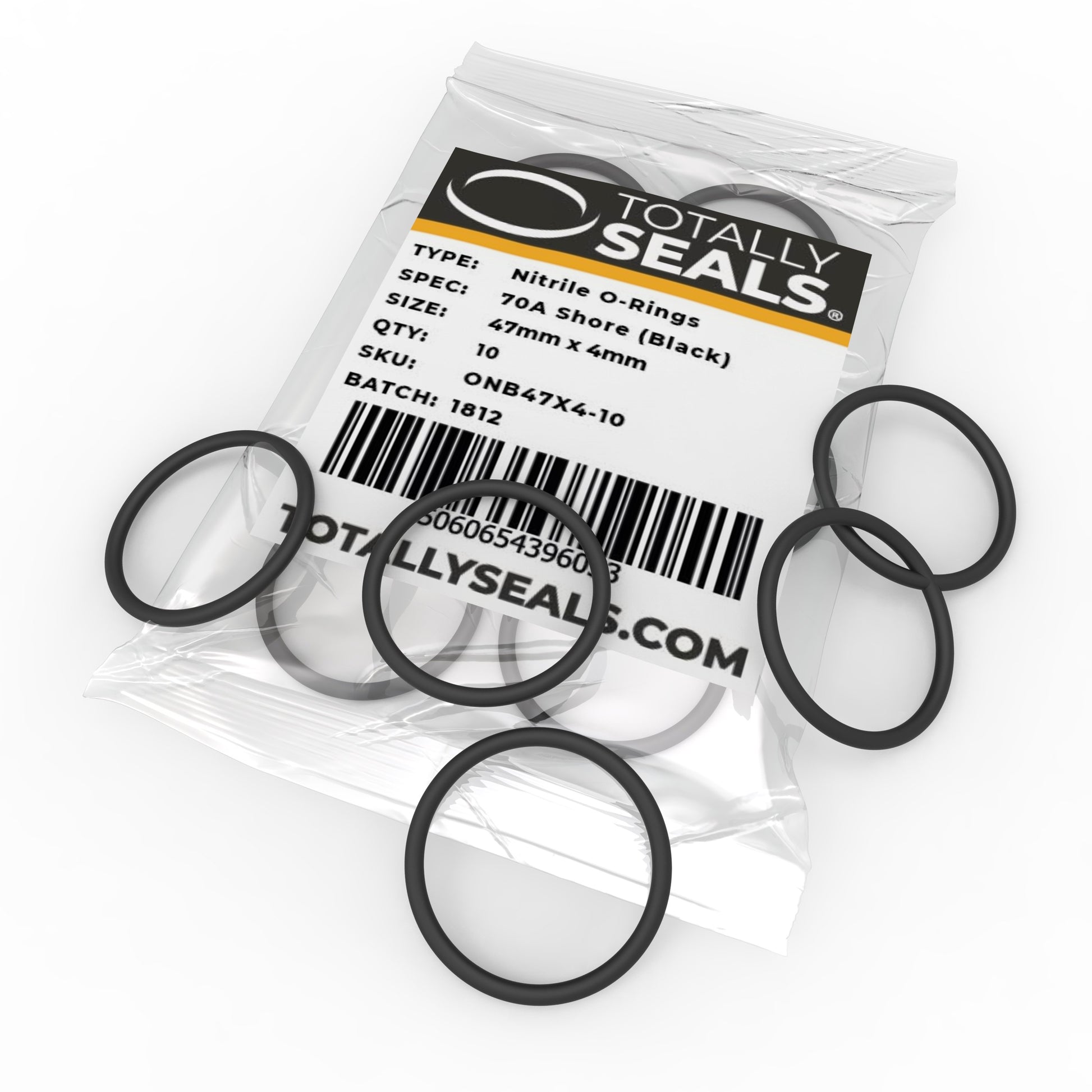 47mm x 4mm (55mm OD) Nitrile O-Rings - Totally Seals®
