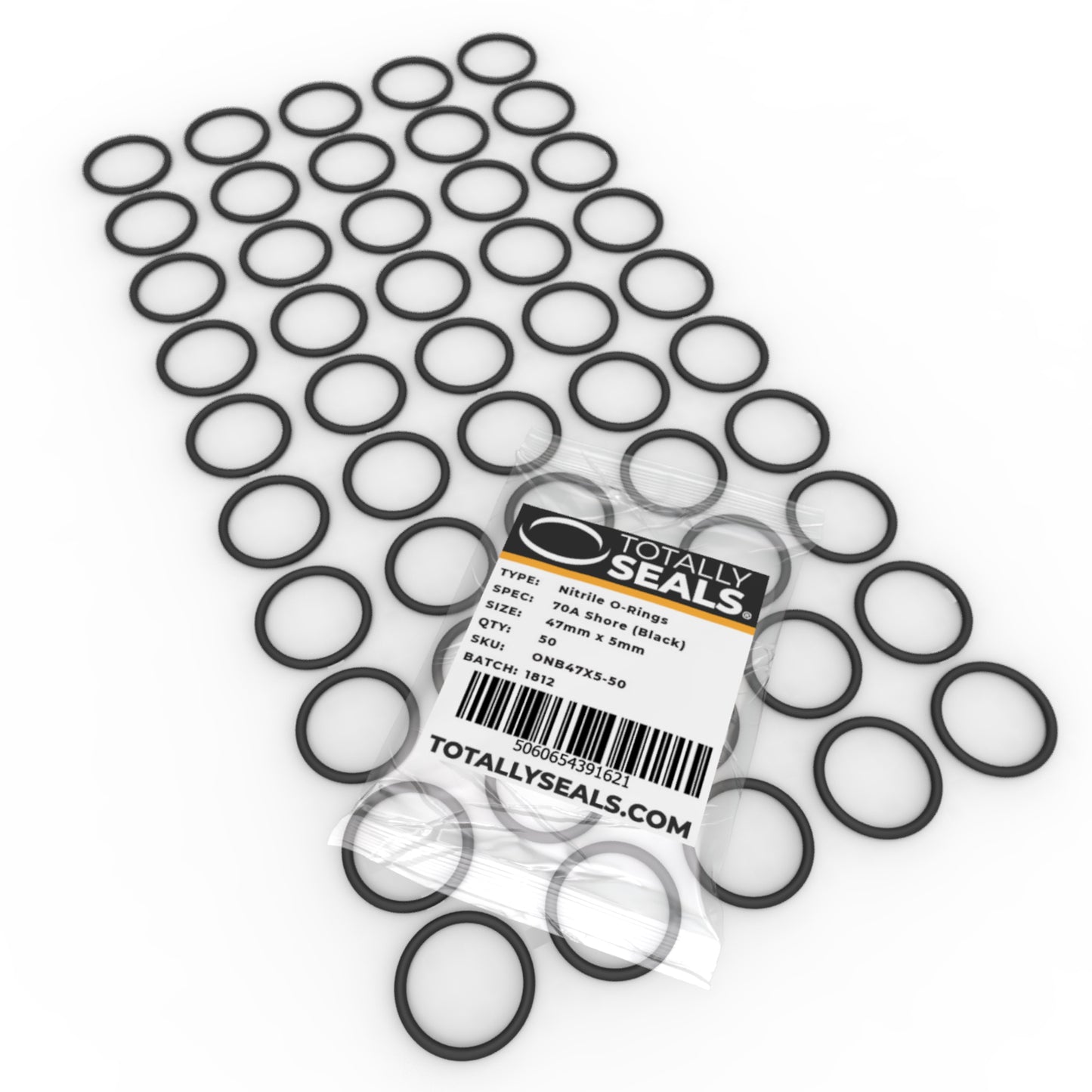 47mm x 5mm (57mm OD) Nitrile O-Rings - Totally Seals®