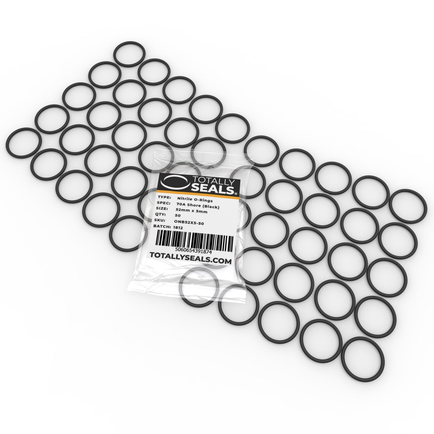 52mm x 5mm (62mm OD) Nitrile O-Rings - Totally Seals®