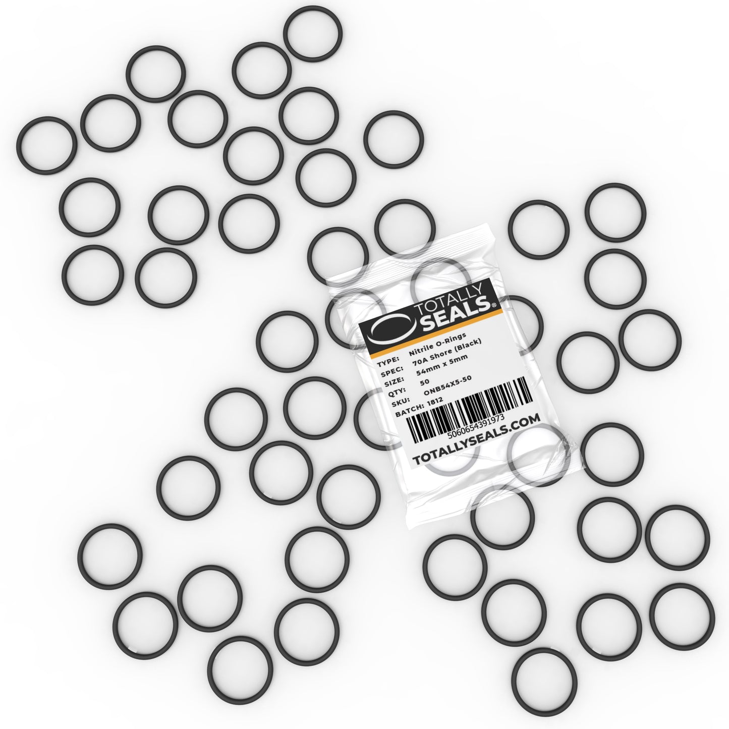 54mm x 5mm (64mm OD) Nitrile O-Rings - Totally Seals®