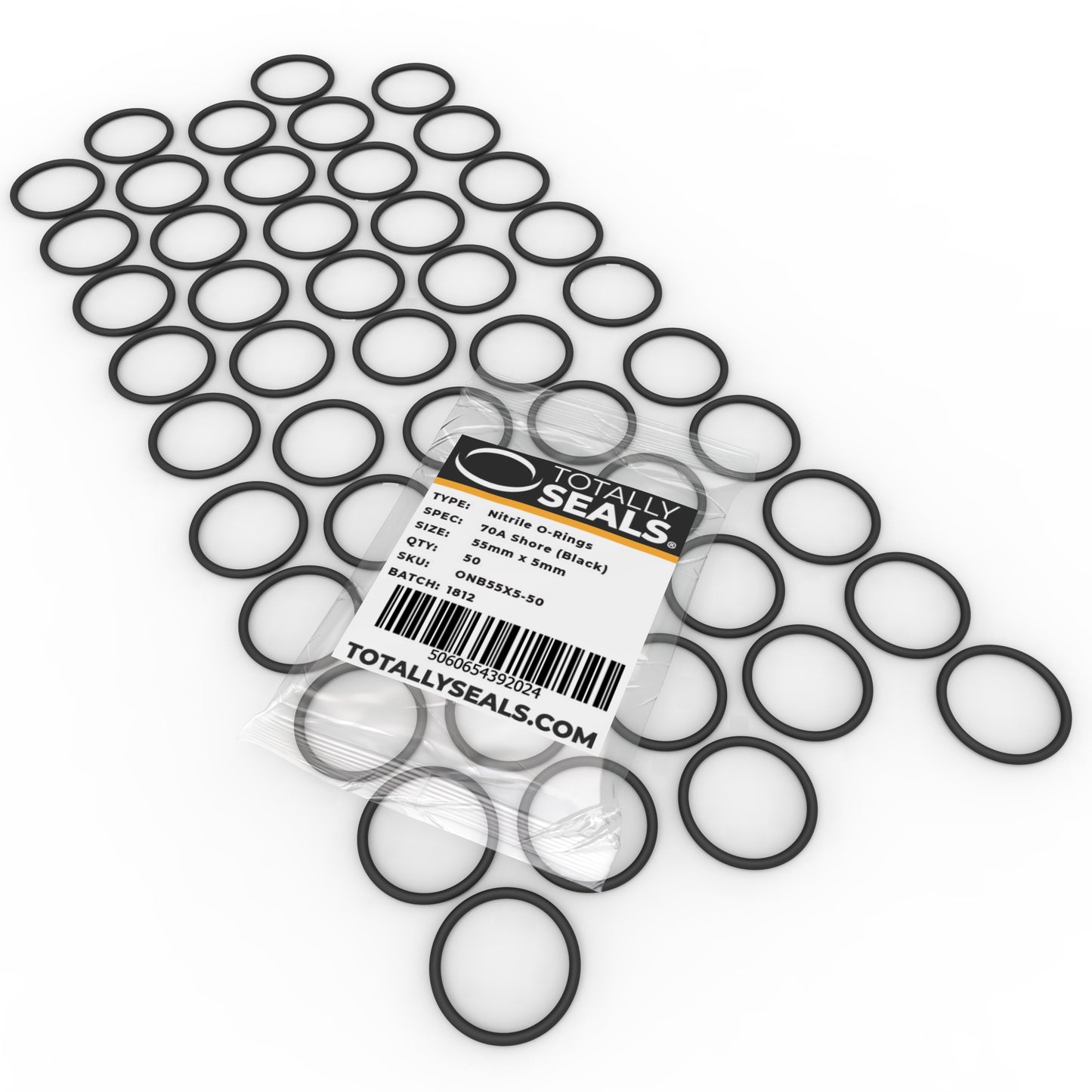 55mm x 5mm (65mm OD) Nitrile O-Rings - Totally Seals®