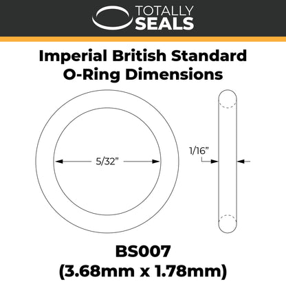 5/32" x 1/16" (BS007) Imperial Nitrile O-Rings - Totally Seals®