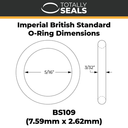 5/16" x 3/32" (BS109) Imperial Nitrile O-Rings - Totally Seals®