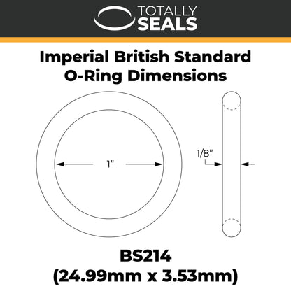 1" x 1/8" (BS214) Imperial Nitrile Rubber O-Rings - Totally Seals®