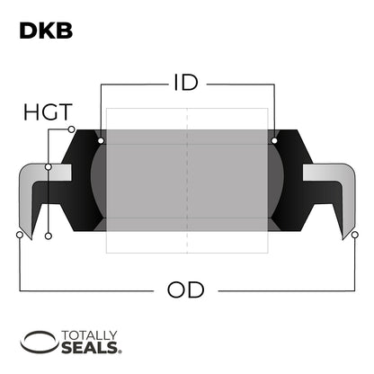 50mm x 60mm x 7/10mm - DKB Dust / Wiper Seal - Totally Seals®