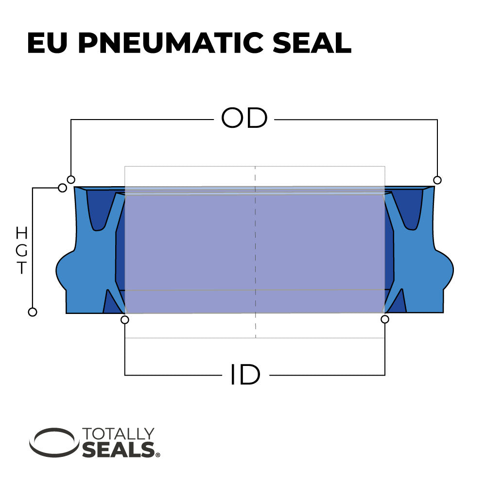 12mm x 22mm x 10.7mm - EU Pneumatic Seal - Totally Seals®
