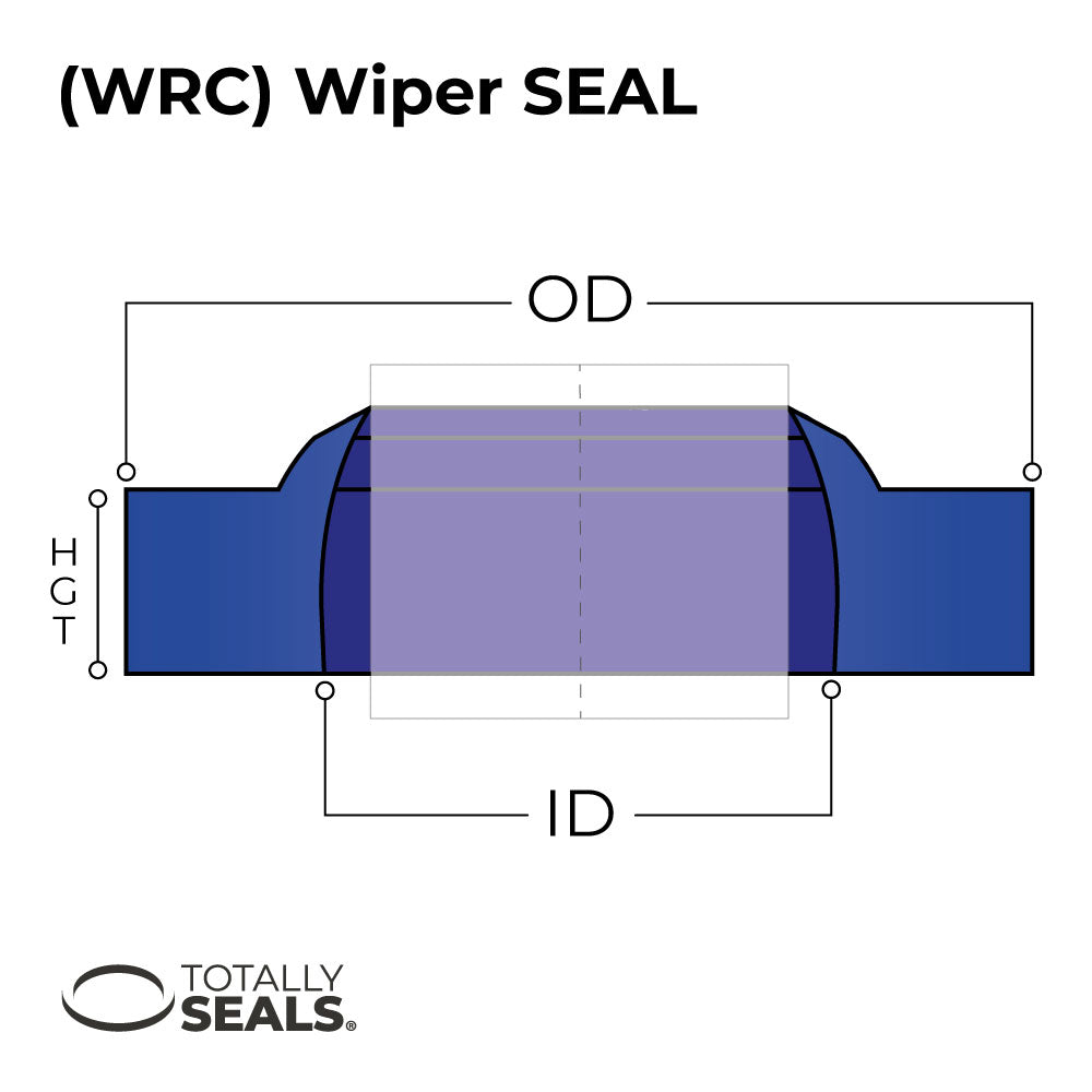 50mm x 60mm x 6/10mm WRC Hydraulic Wiper Seal - Totally Seals®