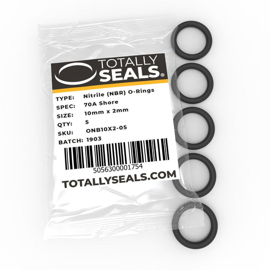 10mm x 2mm (14mm OD) Nitrile O-Rings - Totally Seals®