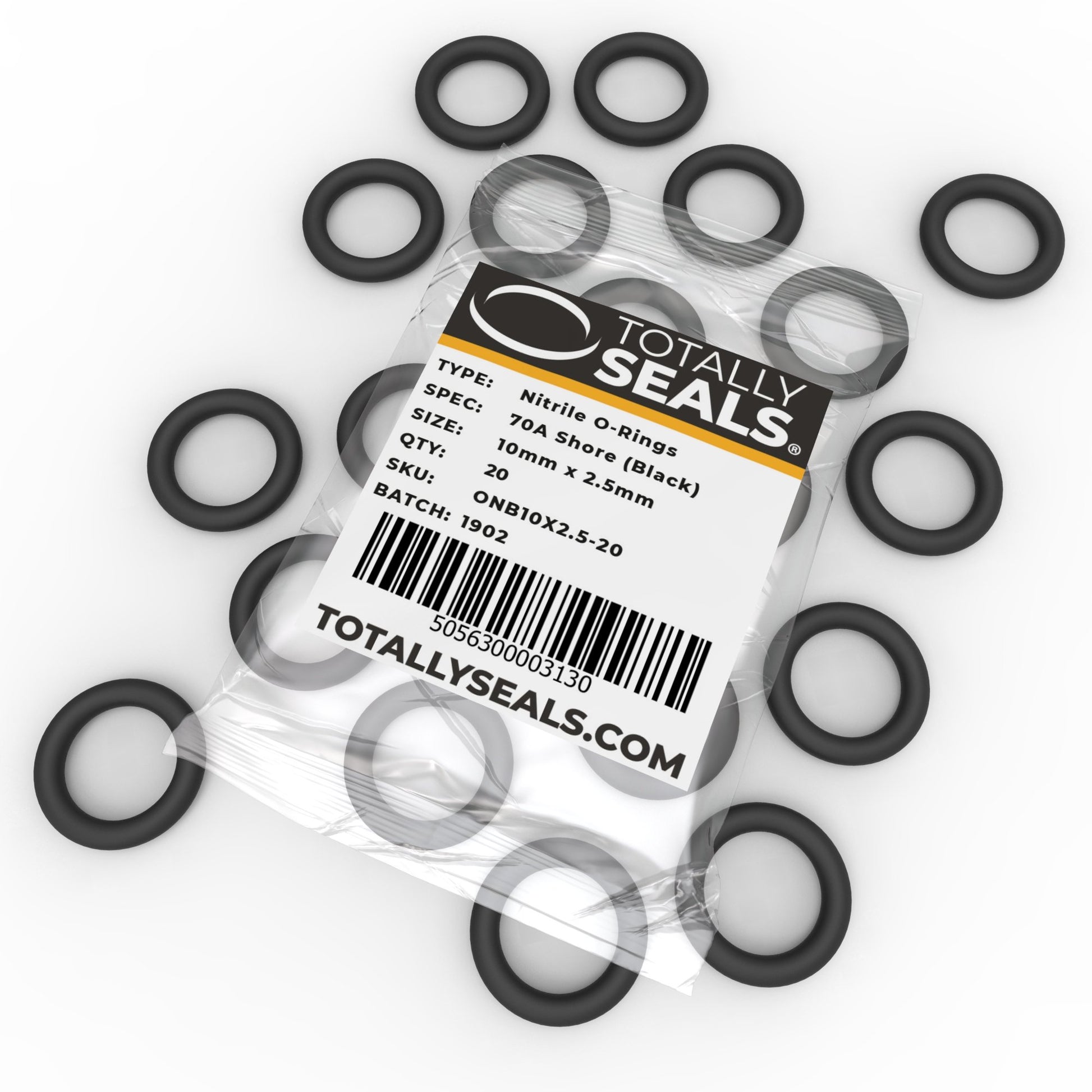 10mm x 2.5mm (15mm OD) Nitrile O-Rings - Totally Seals®