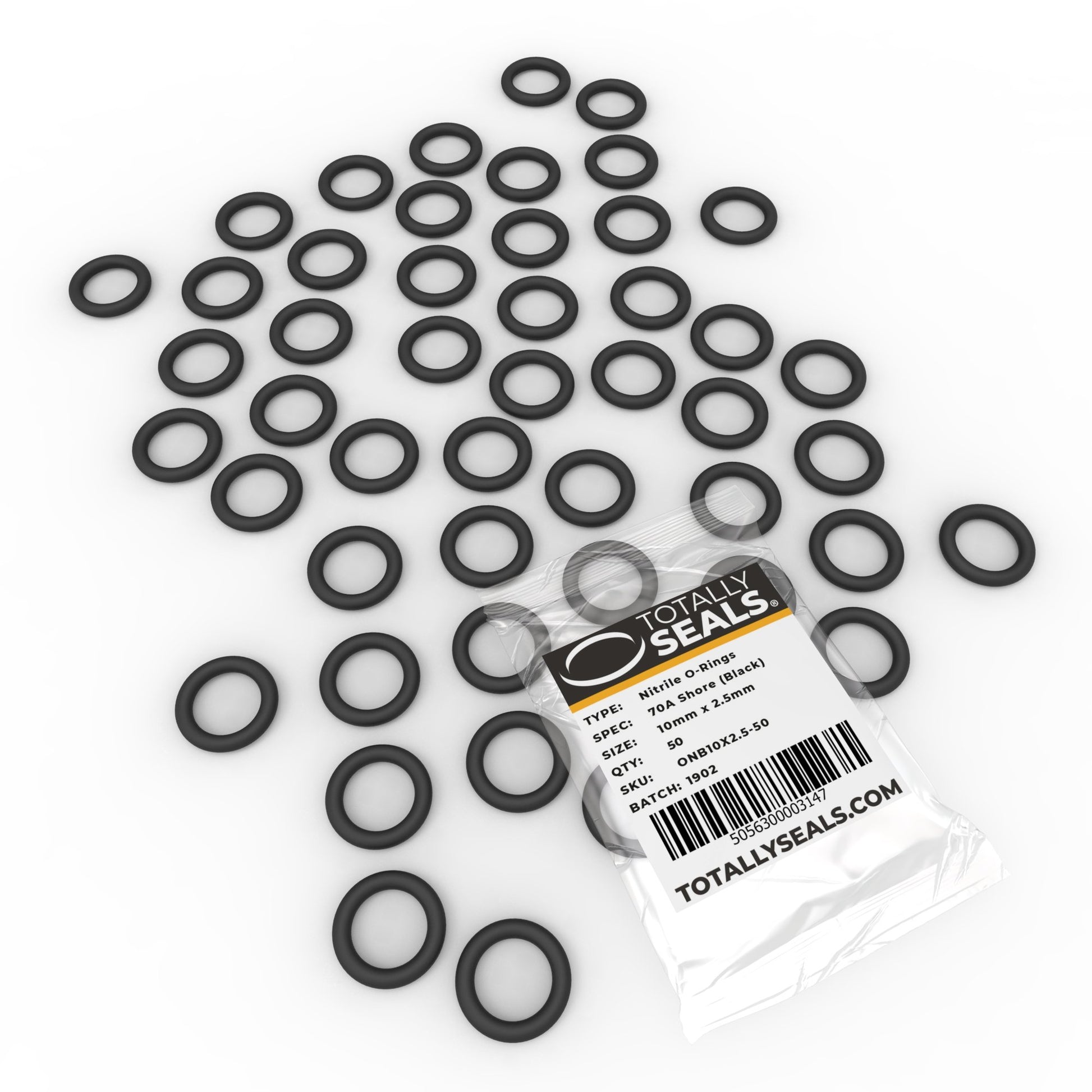 10mm x 2.5mm (15mm OD) Nitrile O-Rings - Totally Seals®