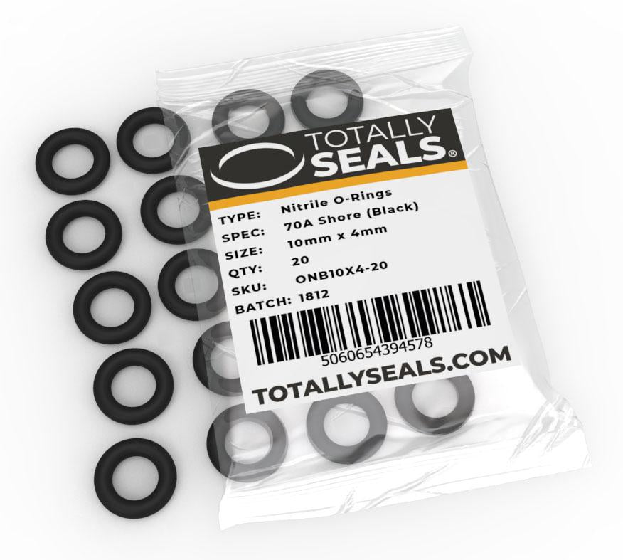 10mm x 4mm (18mm OD) Nitrile O-Rings - Totally Seals®