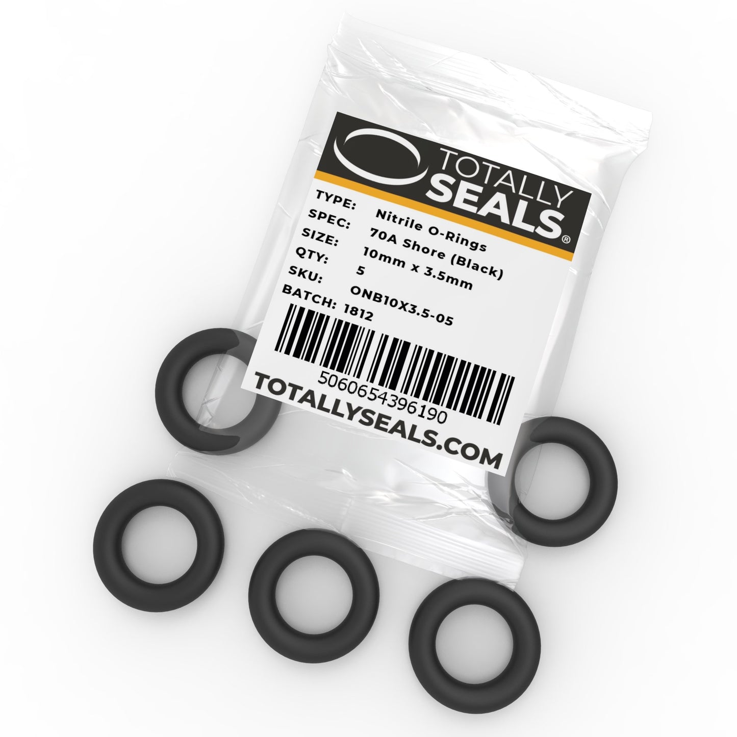 10mm x 3.5mm (17mm OD) Nitrile O-Rings - Totally Seals®