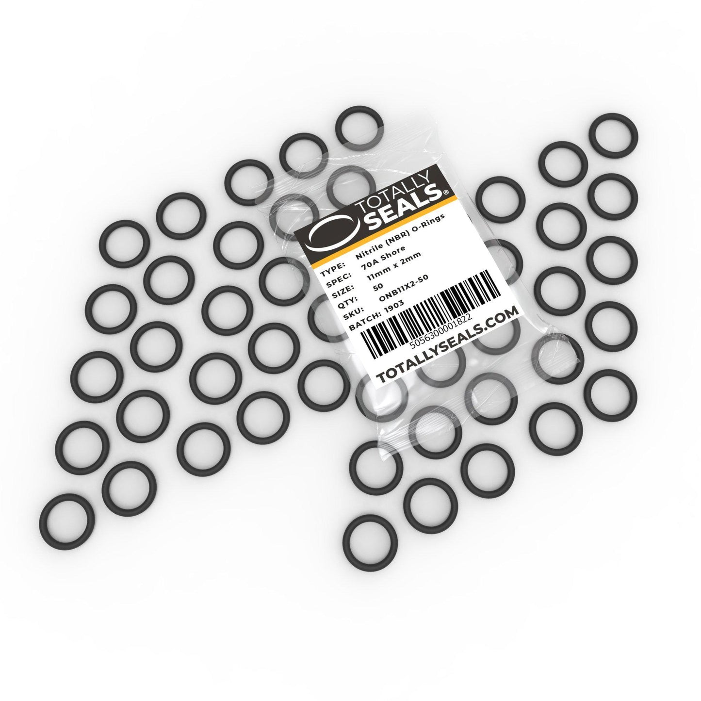 11mm x 2mm (15mm OD) Nitrile O-Rings - Totally Seals®