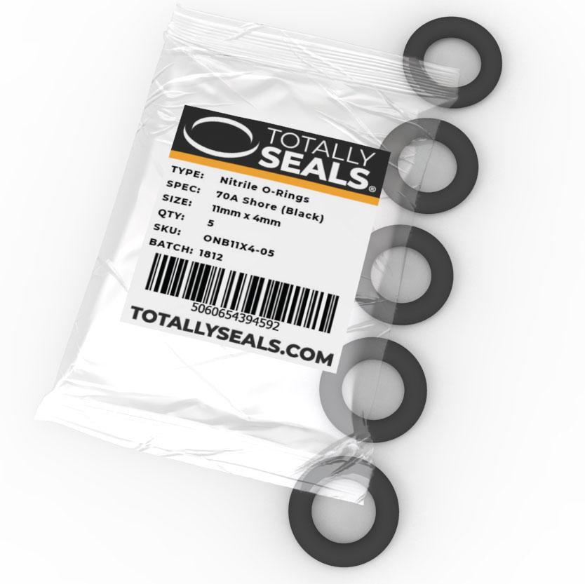 11mm x 4mm (19mm OD) Nitrile O-Rings - Totally Seals®