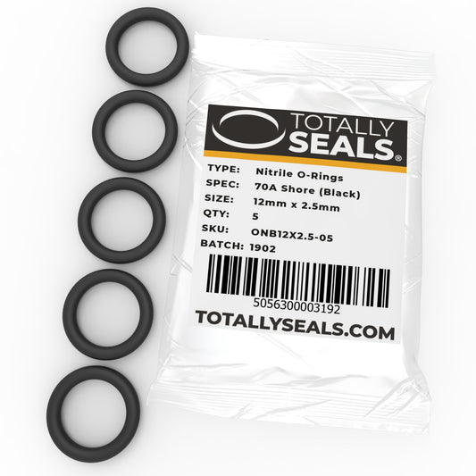 12mm x 2.5mm (17mm OD) Nitrile O-Rings - Totally Seals®