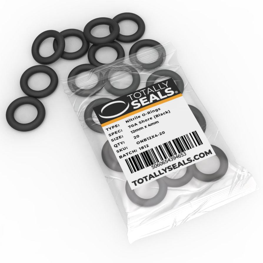 12mm x 4mm (20mm OD) Nitrile O-Rings - Totally Seals®