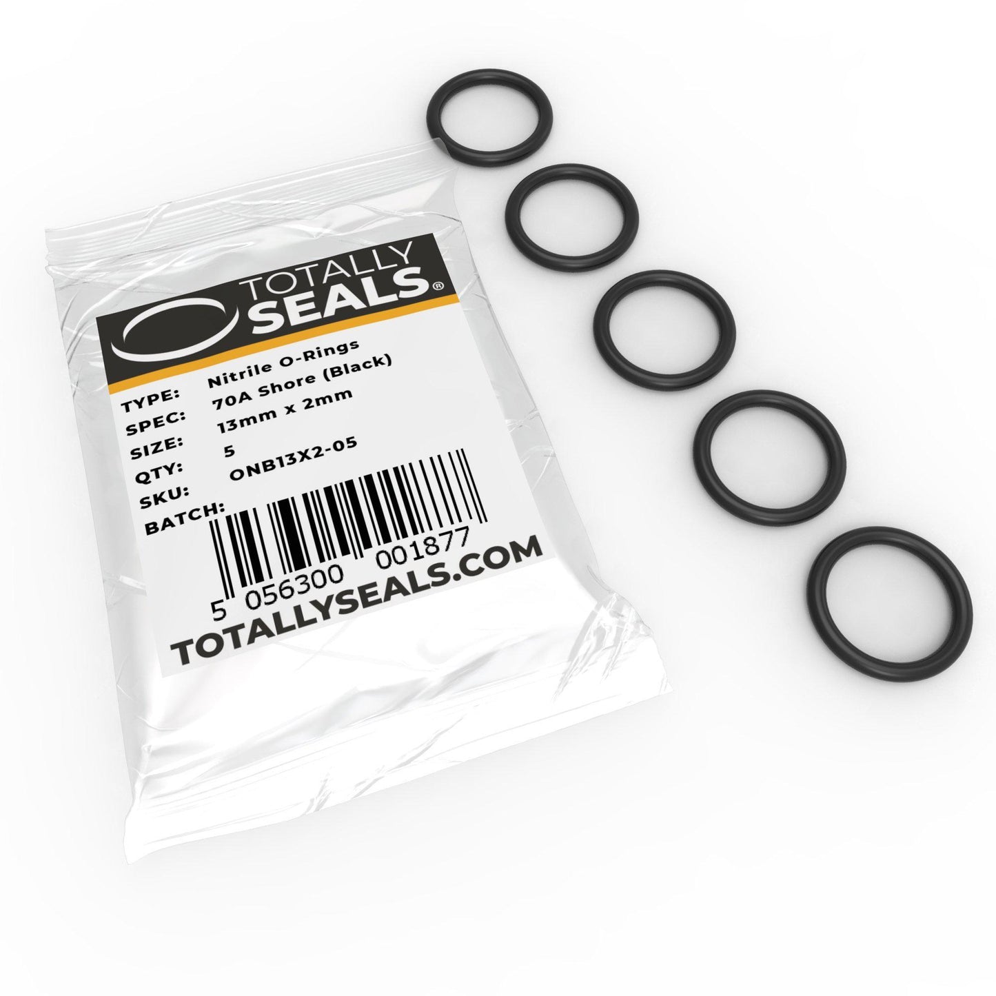 13mm x 2mm (17mm OD) Nitrile O-Rings - Totally Seals®