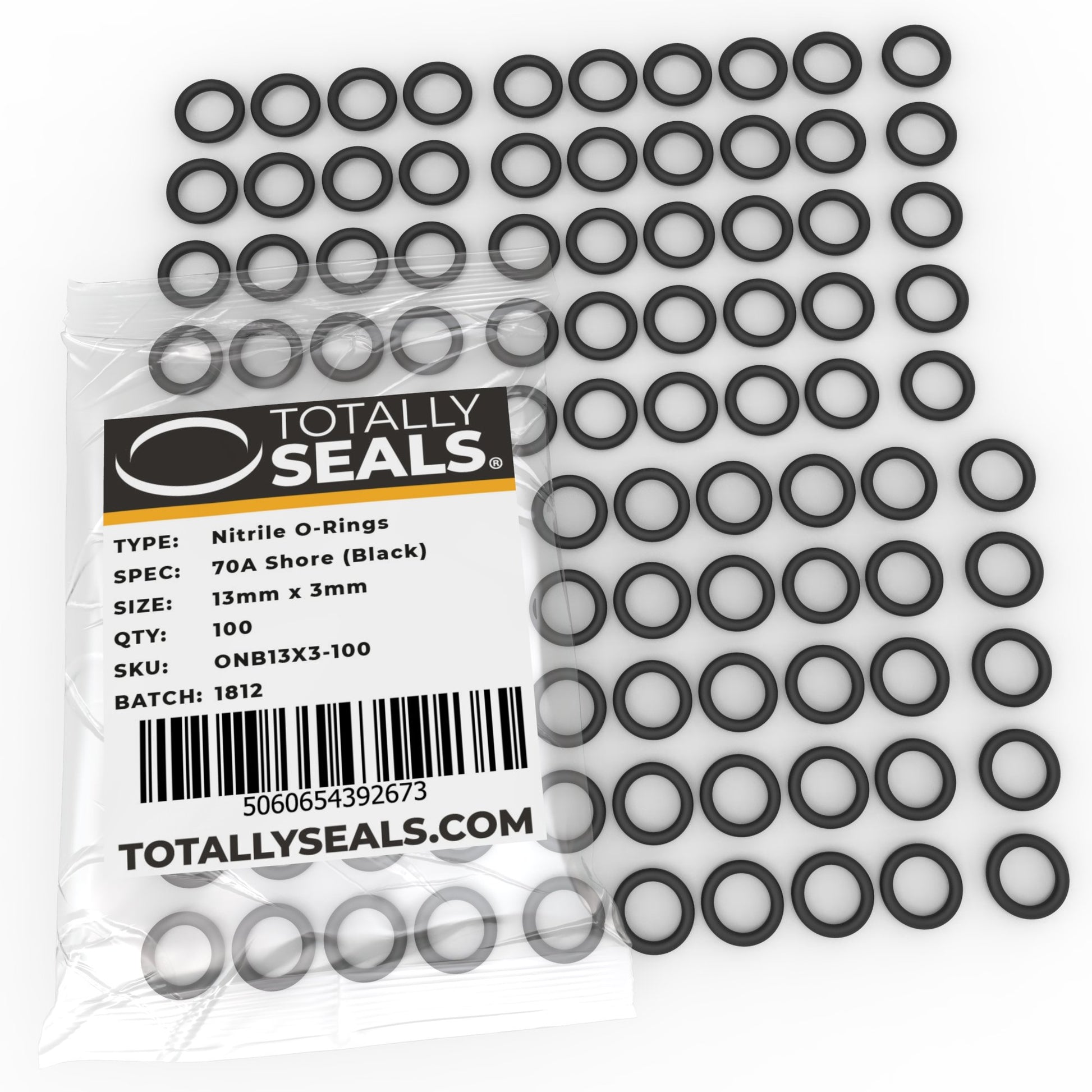 13mm x 3mm (19mm OD) Nitrile O-Rings - Totally Seals®