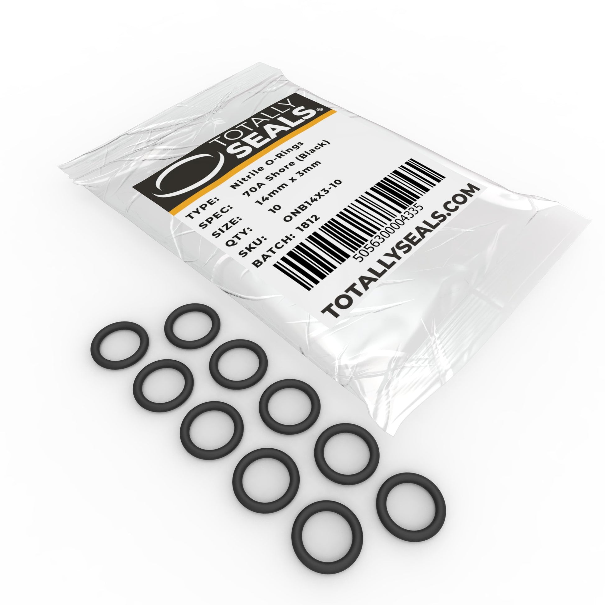 14mm x 3mm (20mm OD) Nitrile O-Rings - Totally Seals®