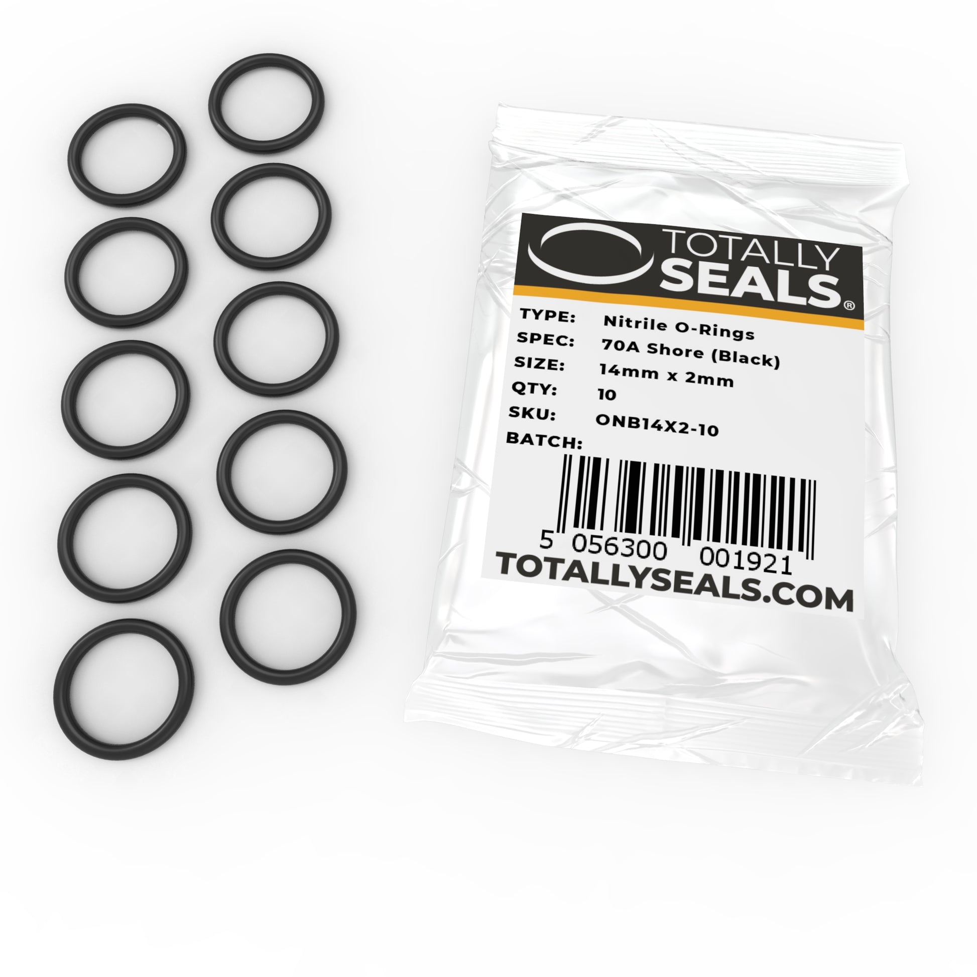 14mm x 2mm (18mm OD) Nitrile O-Rings - Totally Seals®