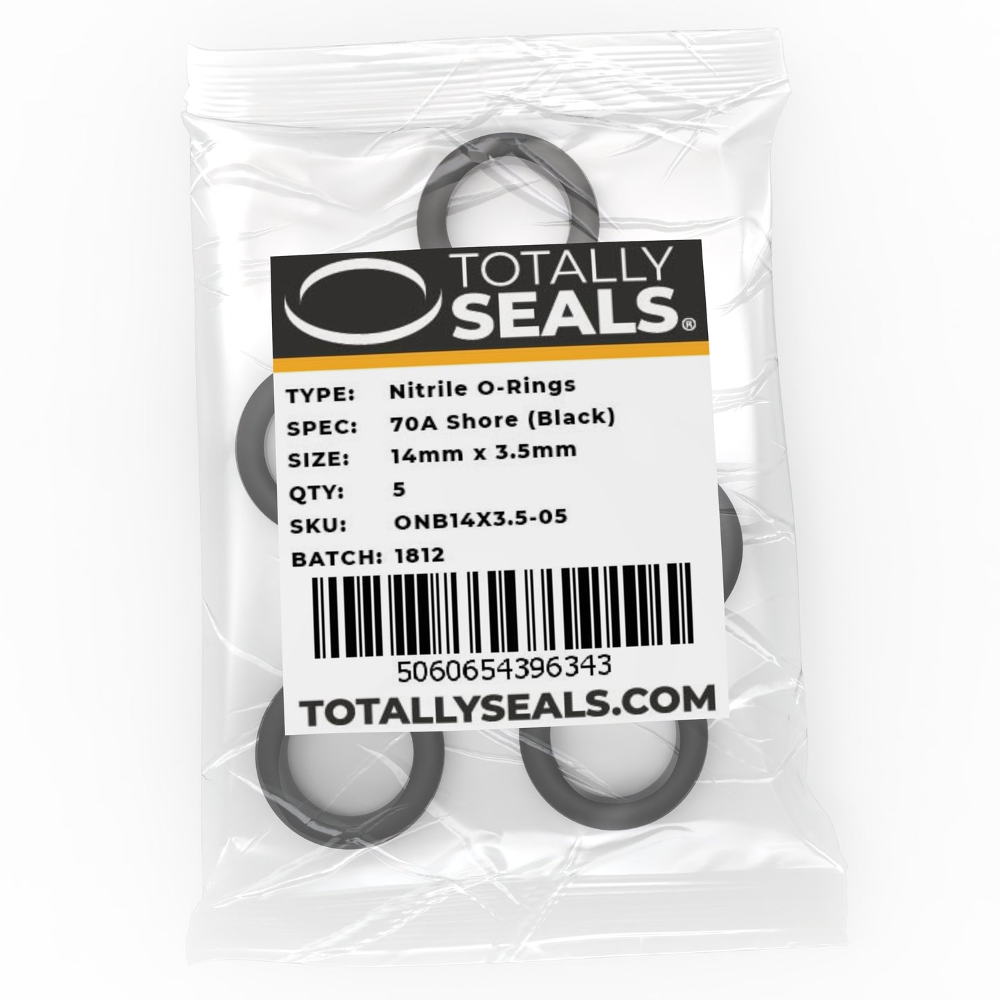 14mm x 3.5mm (21mm OD) Nitrile O-Rings - Totally Seals®