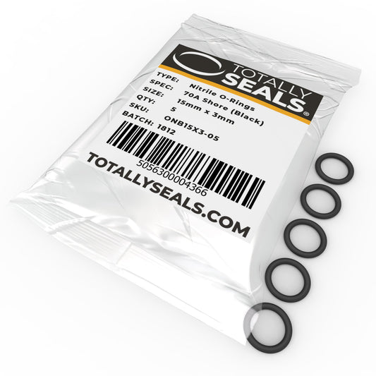 15mm x 3mm (21mm OD) Nitrile O-Rings - Totally Seals®