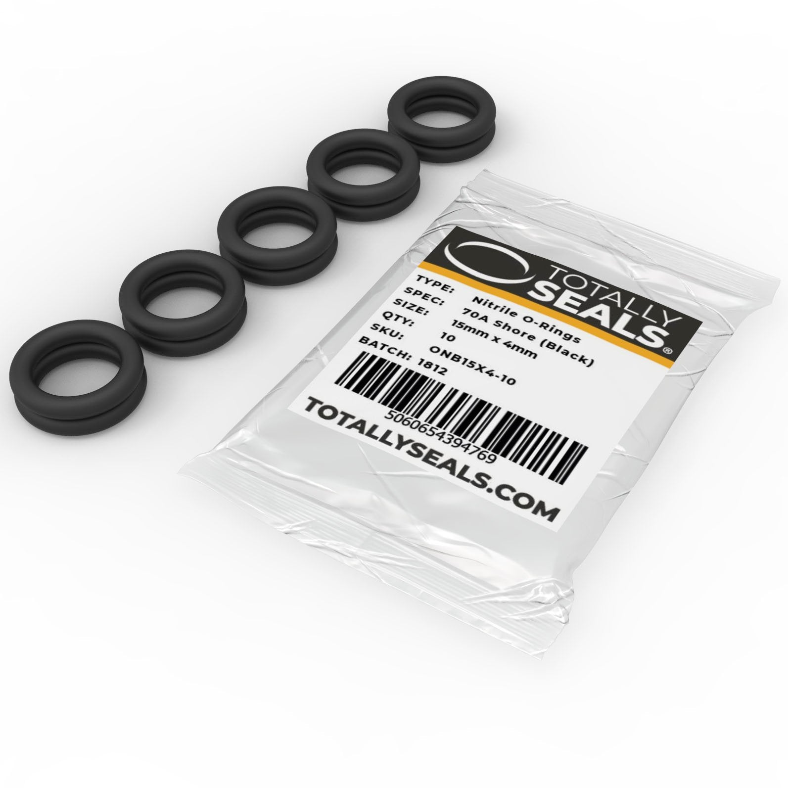 15mm x 4mm (23mm OD) Nitrile O-Rings - Totally Seals®