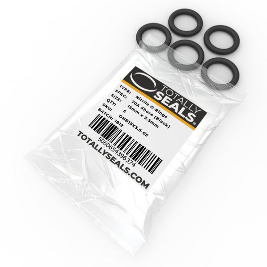 15mm x 3.5mm (22mm OD) Nitrile O-Rings - Totally Seals®